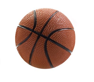 Basket ball isolated on white  with space for text