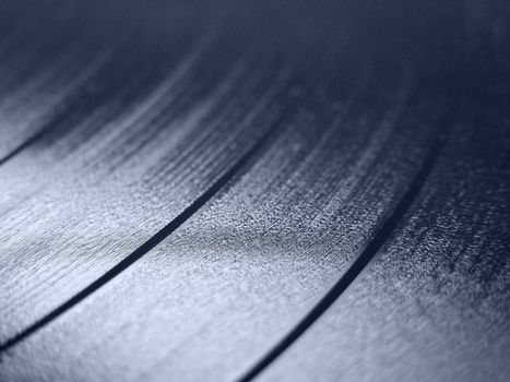 Detail of vinyl record (music recording support)