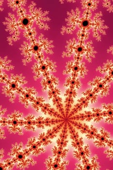 An image of a typical fractal graphic