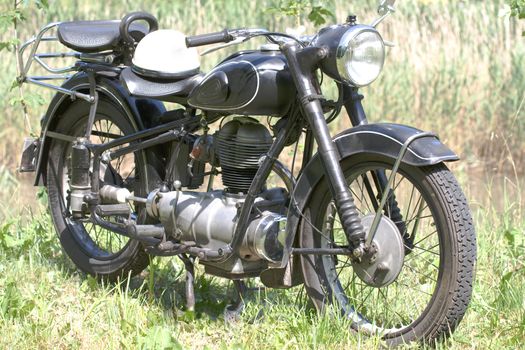 Vintage motorcycle built in 1951, a Bavarian Motor Workshop