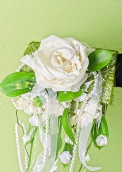 Wedding Bunch of flowers in a vase