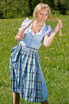 Happy bavarian girl costume