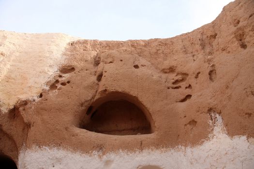 Residential caves of troglodyte in Matmata, Tunisia, Africa