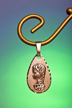 Precious gold pendant of the virgin girl, ideal to give  as a present for the young persons in the first communion