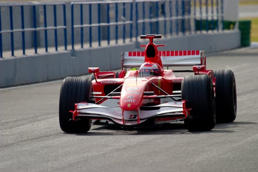 JEREZ DE LA FRONTERA, SPAIN -  OCT 10: Marc Gene of Scuderia Ferrari F1 on October 10 , 2006 on training session in Jerez de la Frontera , Spain