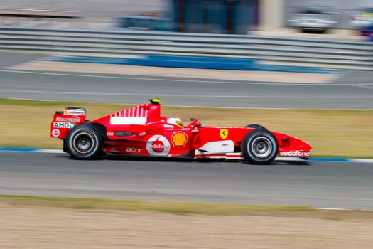 JEREZ DE LA FRONTERA, SPAIN -  OCT 10: Luca Badoer of Scuderia Ferrari F1 on October 10 , 2006 on training session in Jerez de la Frontera , Spain