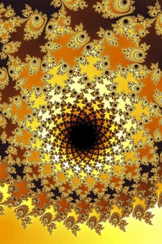 An image of a typical fractal graphic