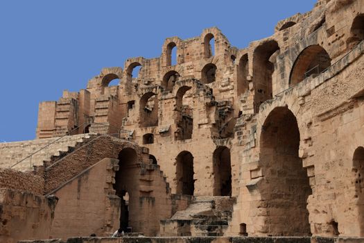 The amphitheater in El-Jem, Tunisia