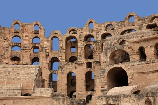 The amphitheater in El-Jem, Tunisia