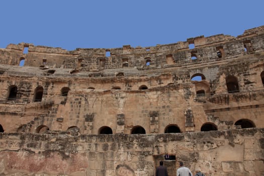 The amphitheater in El-Jem, Tunisia