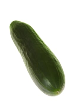 green cucumber photo on the white background