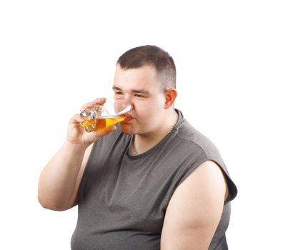  beer bibber, photo on the white background