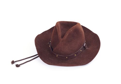 cowboy hat on white background photo stetson