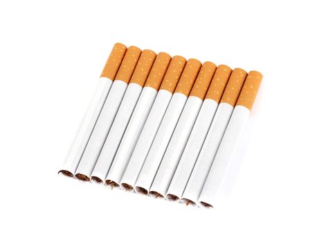 Cigarette isolated objects photo on the white background