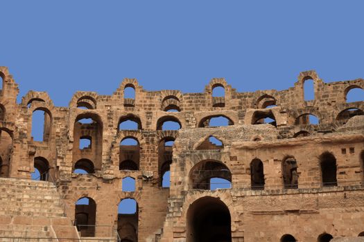 The amphitheater in El-Jem, Tunisia