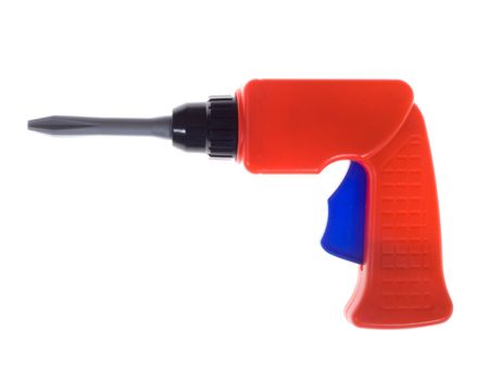 plastic drill photo on the white background