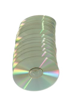 cd or dvd disc, photo on the white background