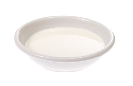 milk bowl,  photo the white background