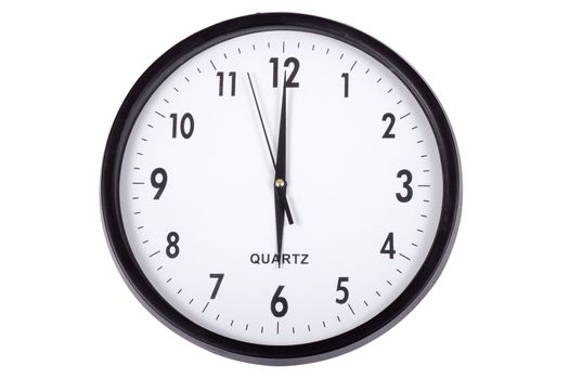 Wall clock,  photo on the white background