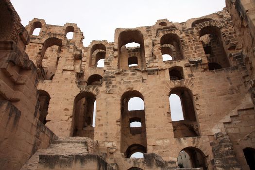 The amphitheater in El-Jem, Tunisia