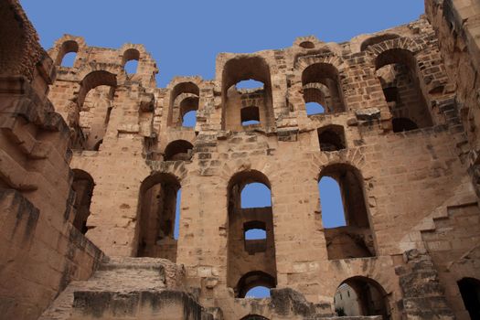 The amphitheater in El-Jem, Tunisia