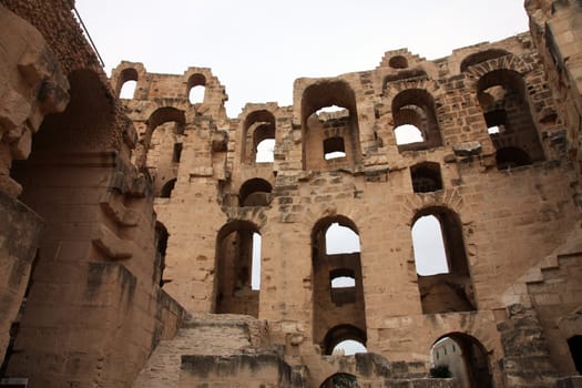 The amphitheater in El-Jem, Tunisia