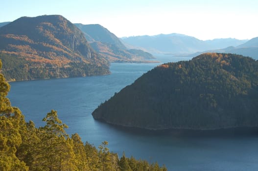 Lake in Mountainscape in Patagonia