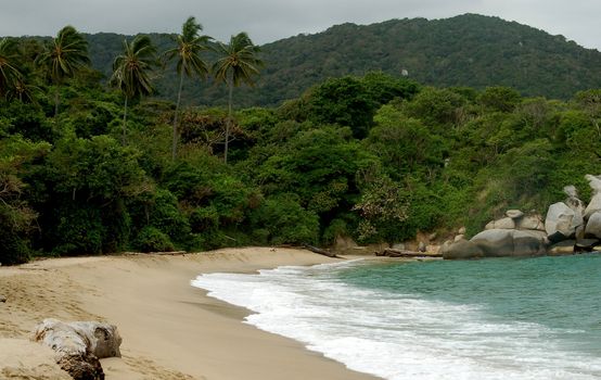 Tropical Beach in Tayrona national Park