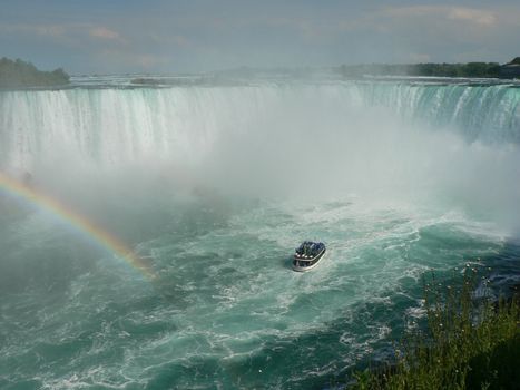 Boat trip into niagara Falls