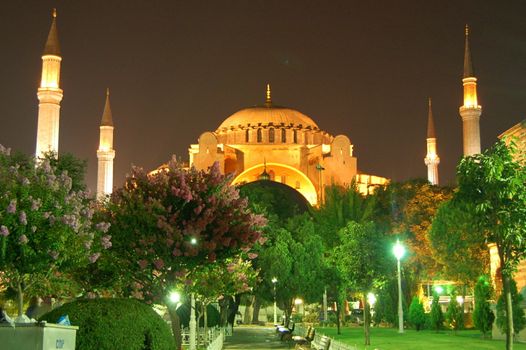 Hagia Sofia by night