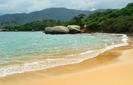 Tropical Beach in Tayrona national Park