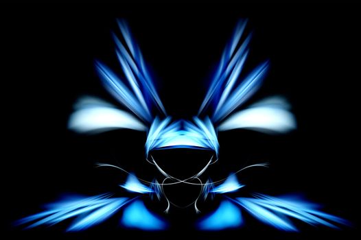 abstract futuristic design element in blue colors