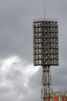 Stadium light in the Novosibirsk, "Spartak" stadium 9-th May 2007