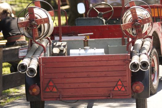 Age trailer fire at the 100-year anniversary railway Schliersee-Bayrischzell