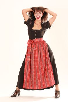 Bavarian girl costume that screams for joy