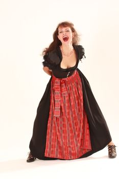 Bavarian girl costume that screams for joy