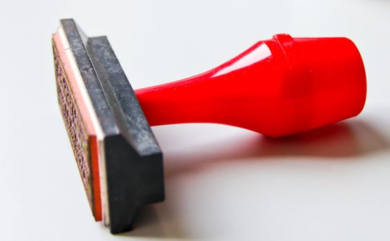 A close up of a stamp in office