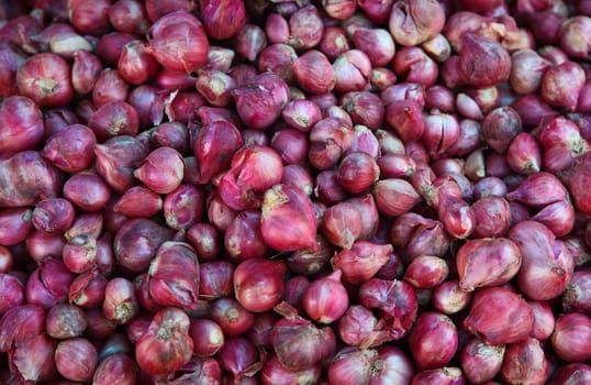 Stock Of Red Onion Bundles On Sale In The Market