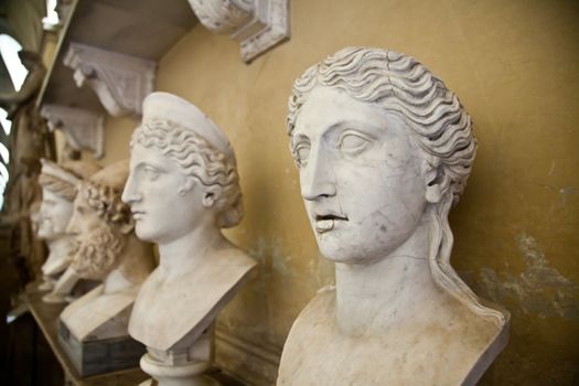 Vatican Museums, Rome, Italy: collection of statues