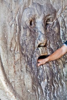 Starting from the Middle Ages, it was believed that if one told a lie with one's hand in the mouth of the sculpture, it would be bitten off.