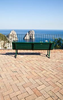 Summertime at Capri, beautiful isle in Naples Gulf, Italy