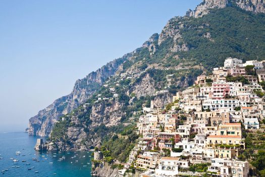 Panoramic view of Minori, wonderful town in Costiera Amalfitana - Italy