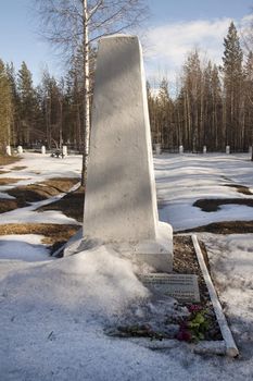 German cemetery. Suburban cities Kandalaksha, Murmansk region