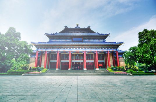 Sun Yat-sen Memorial Hall in Guangzhou, China. It is a HDR image. 