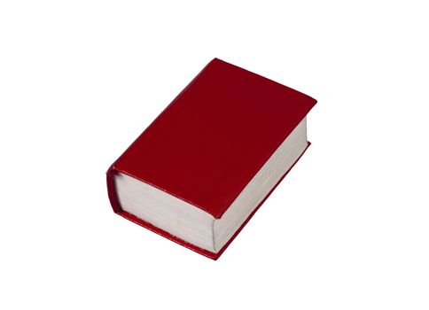Pocket Dictionary isolated on white with clipping path
