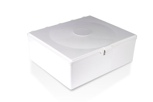 White box isolated on white with clipping path