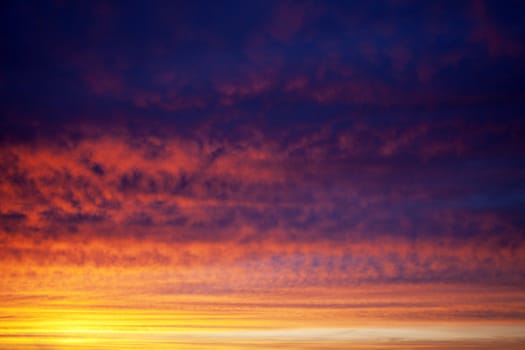 Beautiful sunset on the beach