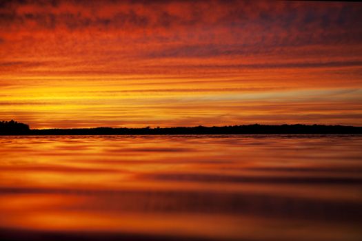 Beautiful sunset on the beach
