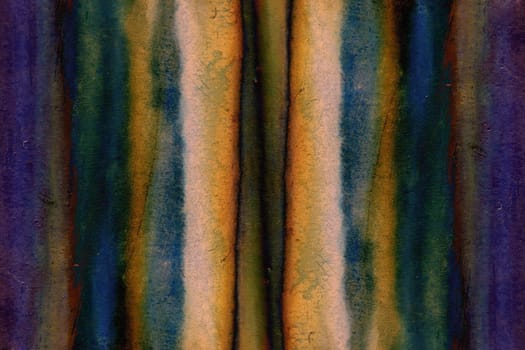 Detail of the painted rusty iron - abstract colorful texture