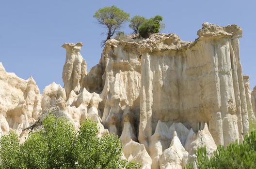 canyon in France made by erosion